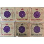 ELVIS PRESLEY - UK HMV 7" COLLECTION. Ace pack of 6 x purple label HMV 7" from Elvis.