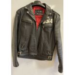 GEORGE MICHAEL LA ROCKA JACKET. An original 'La Rocka' leather jacket.