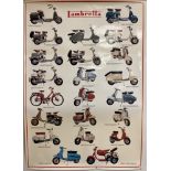 THE JAM / MOD INTEREST - LAMBRETTA SCOOTERS POSTER.