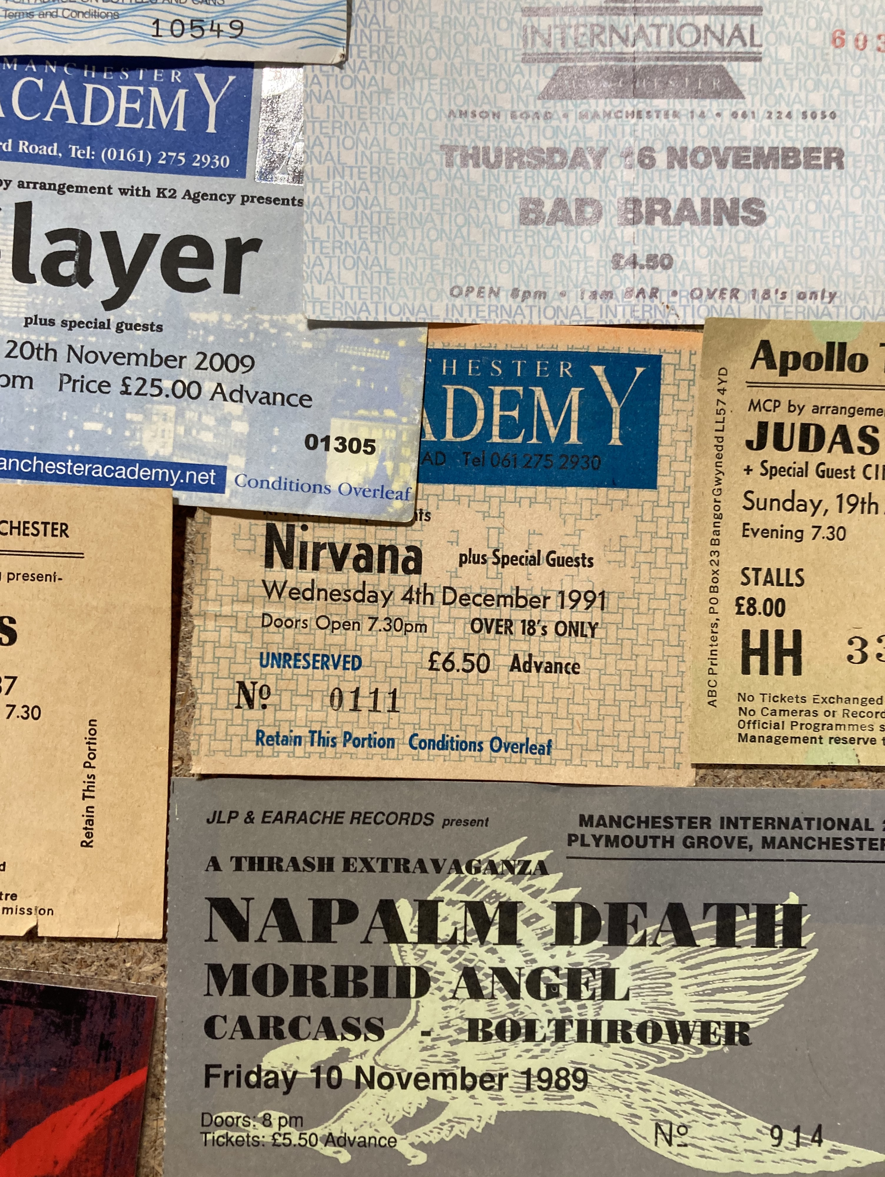 METAL AND HEAVY ROCK CONCERT TICKET ARCHIVE. - Image 3 of 8
