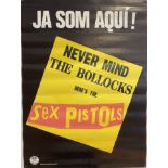 SEX PISTOLS CATALONIAN NEVER MIND THE BOLLOCKS POSTER.