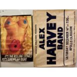 1970S/80S POSTERS - ALEX HARVEY / ROLLING STONES.