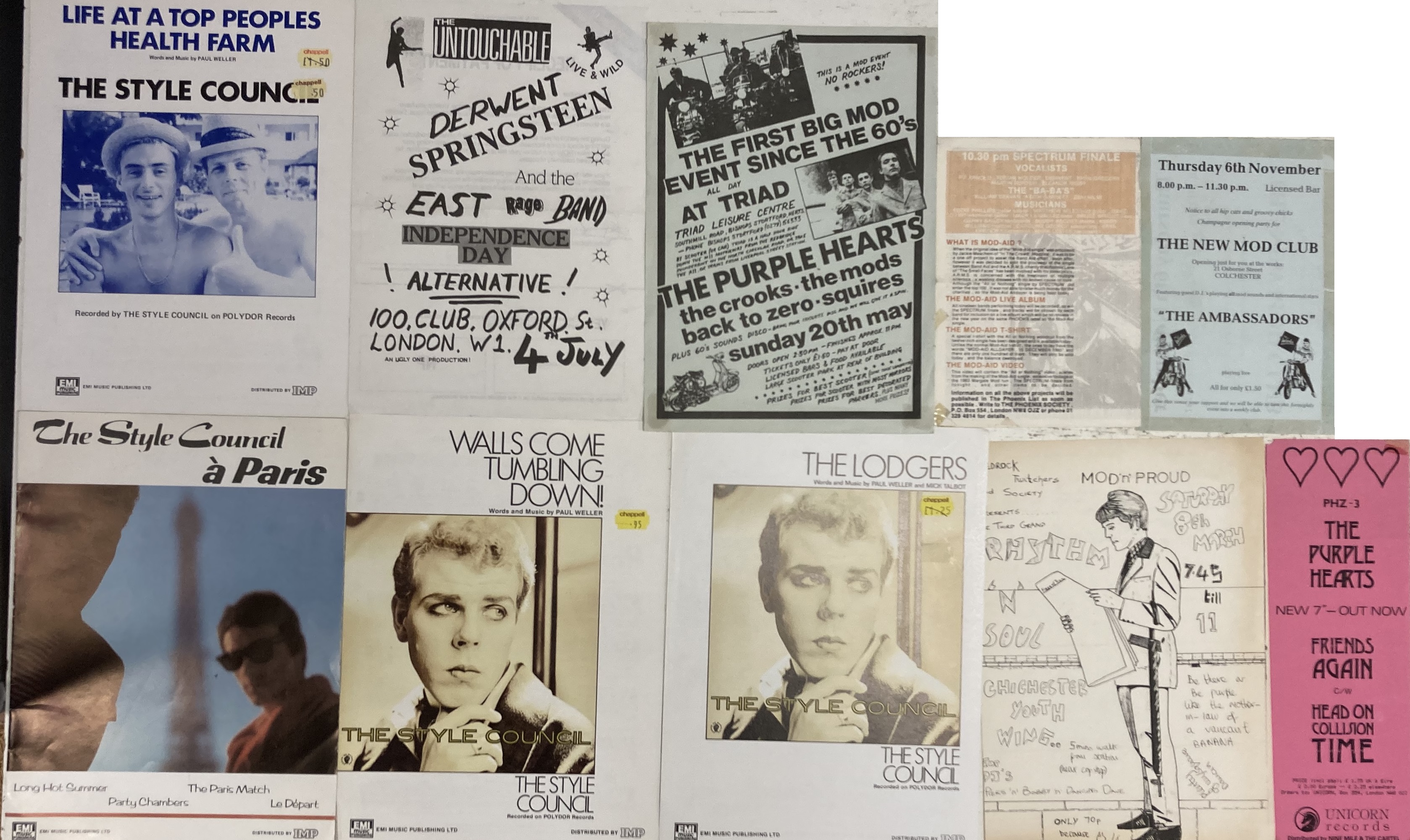 MOD REVIVAL FLYERS, PROMO ITEMS, MEMORABILIA. - Image 2 of 3