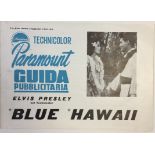 ELVIS - BLUE HAWAII FILM BOOK. A circa 1962 Italian issue press book for Elvis in Blue Hawaii.