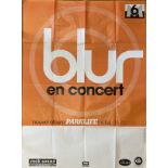 BLUR FRENCH CONCERT POSTER. An original concert poster for Blur in France circa 1994.