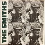 THE GEOFF TRAVIS ARCHIVE - THE SMITHS FULLY SIGNED MEAT IS MURDER SLEEVE.