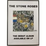 THE STONE ROSES - DEBUT ALBUM PROMOTIONAL POSTER.