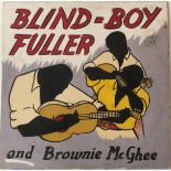 BLINDBOY FULLER AND BROWNIE MCGHEE - 10" ACETATE LP.