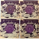 COLUMBIA 7" COLLECTION - R&R. Monster bundle of 4 x hard to find original UK 7" on Columbia.