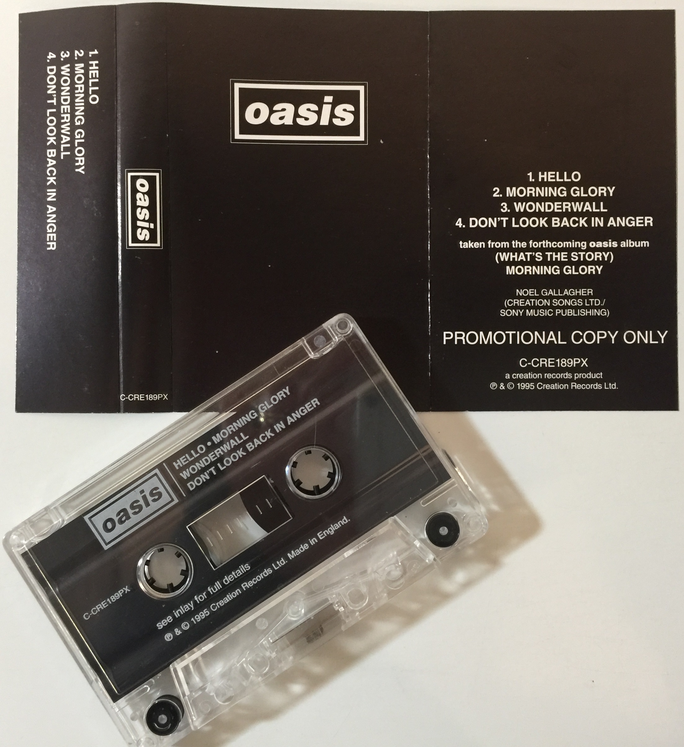 OASIS - PROMO CDs & CASSETTE. - Image 3 of 5