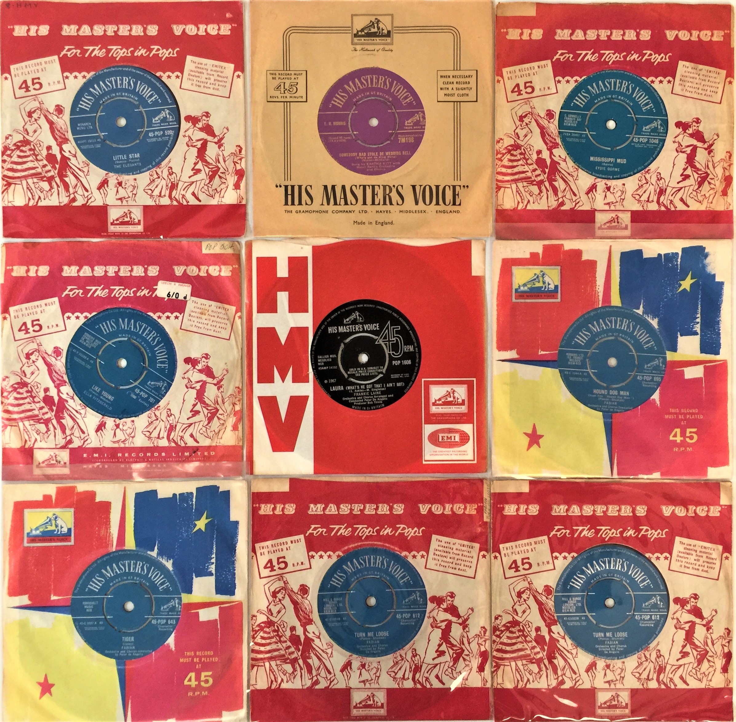 50S/ 60S HMV UK 7" RECORDS JOB LOT. - Image 3 of 8