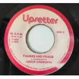 JUNIOR AINSWORTH - THANKS AND PRAISE 7" (ORIGINAL JAMAICAN PRESSING - UPSETTER 2048).