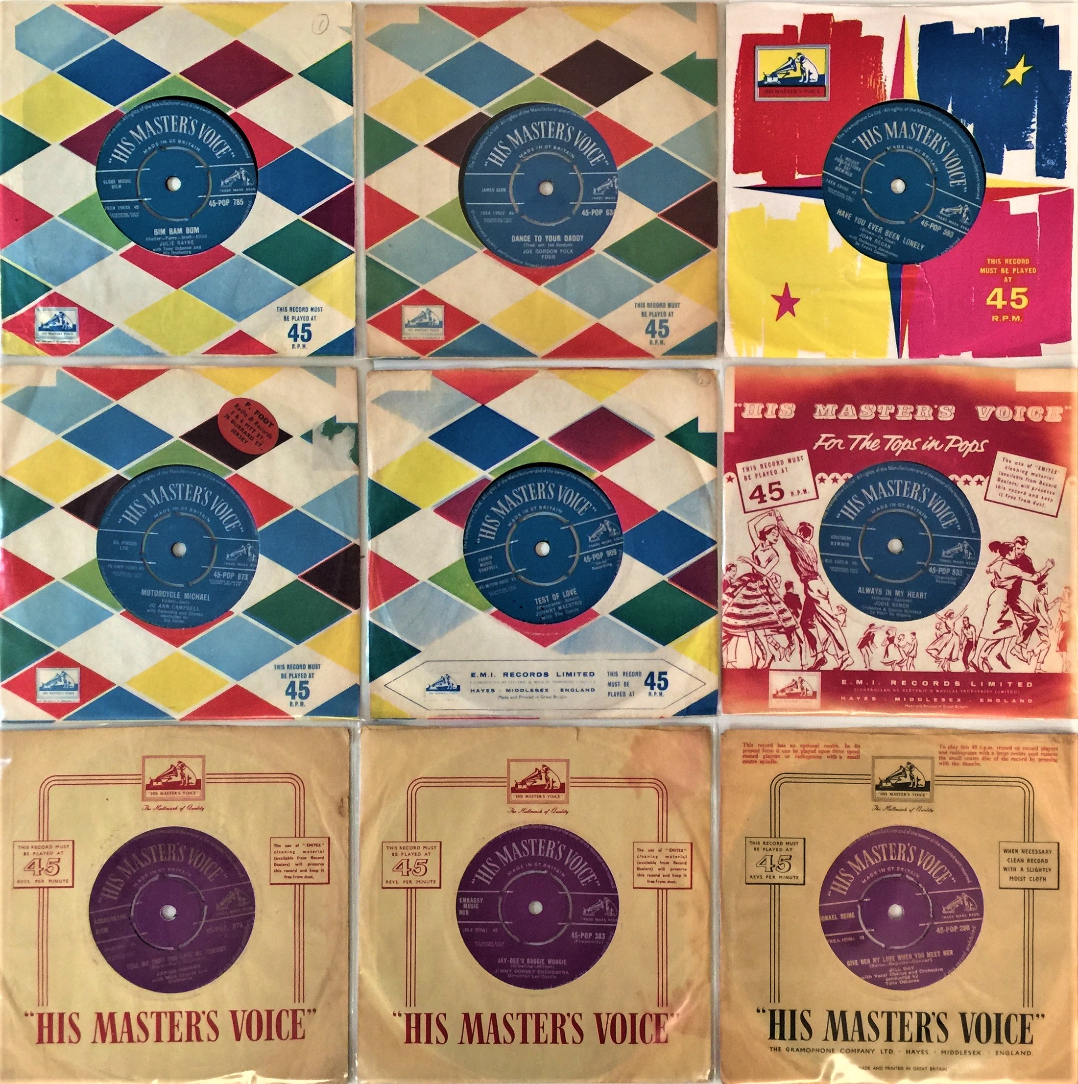 50S/ 60S HMV UK 7" RECORDS JOB LOT. - Image 7 of 8