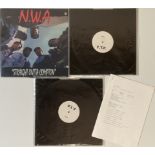 NWA - STRAIGHT OUTTA COMPTON LP & PROMO 12".