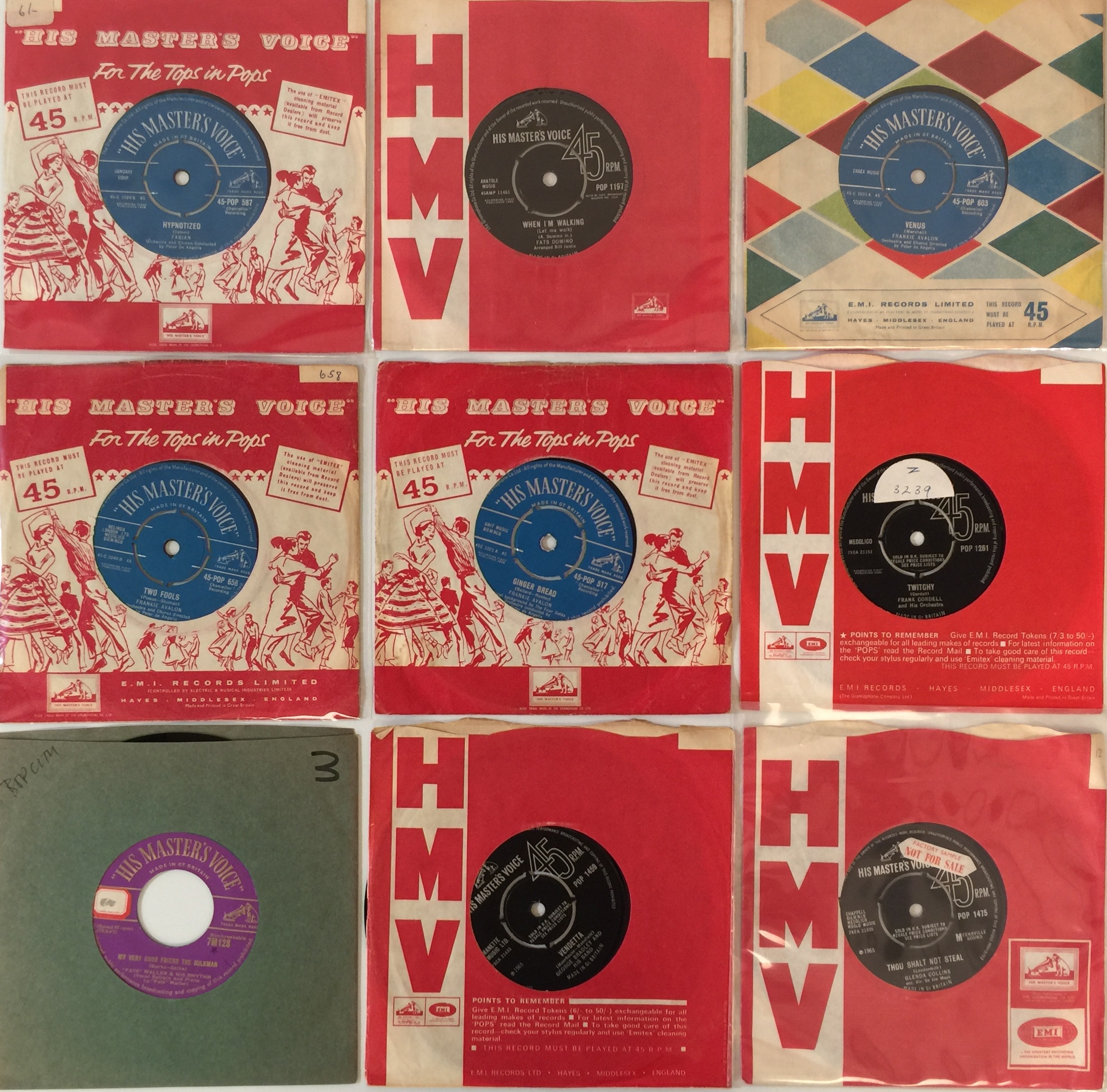 50S/ 60S HMV UK 7" RECORDS JOB LOT. - Image 4 of 8