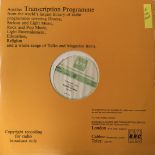 DURAN DURAN - IN CONCERT - SHOW 461 LP (BBC TRANSCRIPTION SERVICE - CN 5357/S).