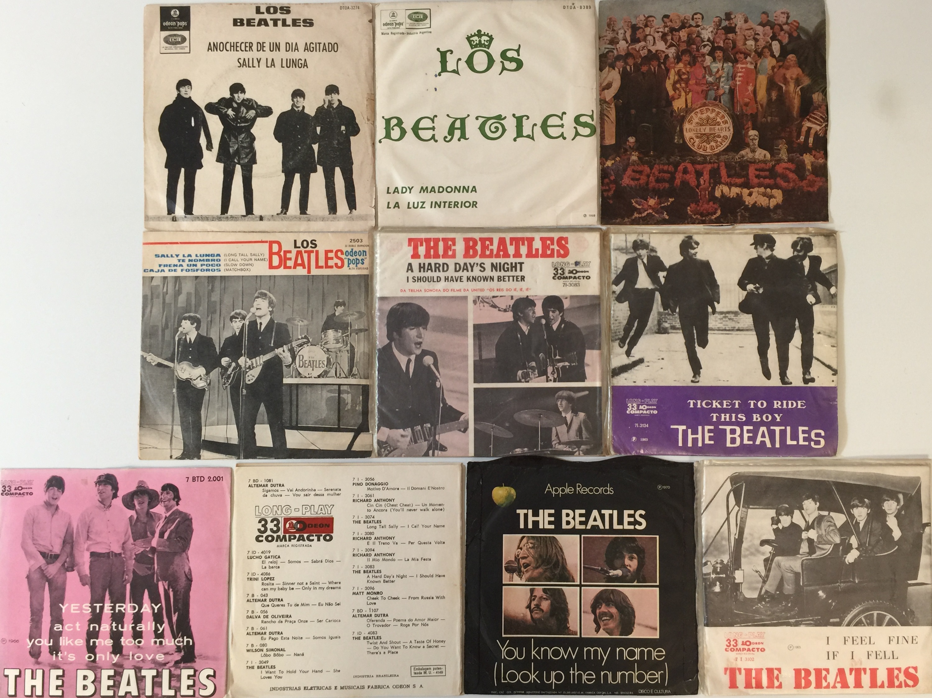 THE BEATLES - SOUTH AMERICAN 7" COLLECTION. - Image 3 of 3