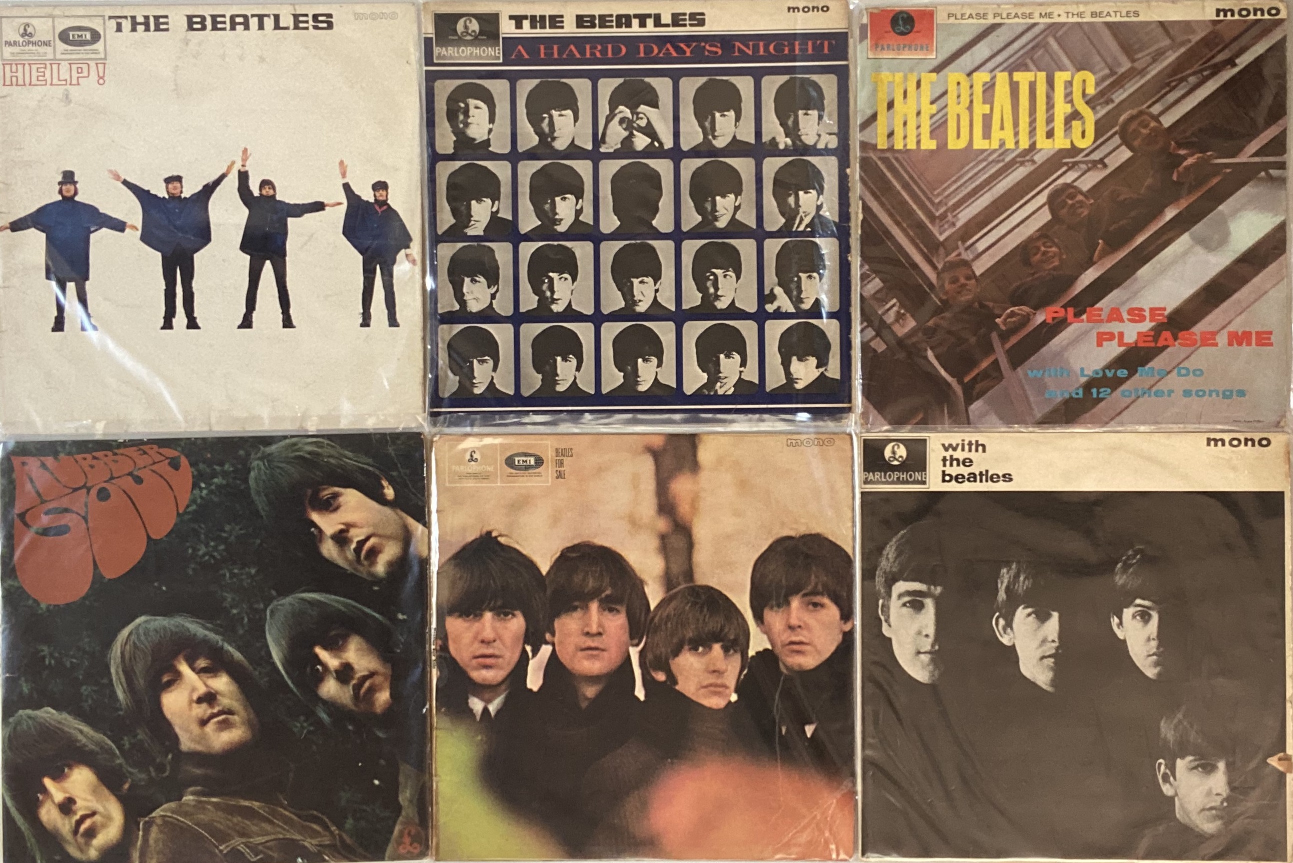 THE BEATLES - STUDIO LP COLLECTION (UK EARLY/ORIGINAL PRESSINGS).