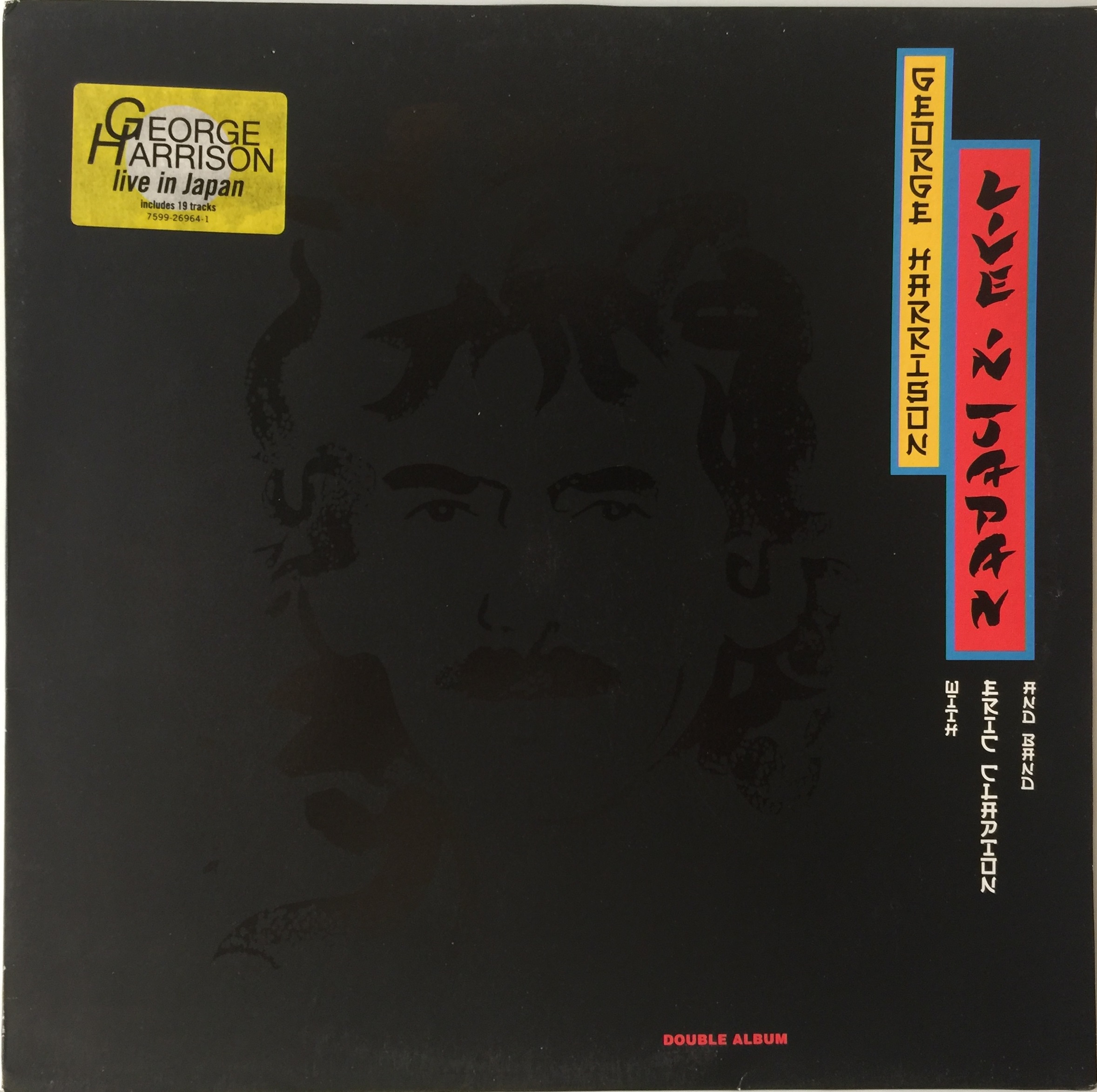 GEORGE HARRISON WITH ERIC CLAPTON AND BAND - LIVE IN JAPAN LP (ORIGINAL EU PRESSING - DARK