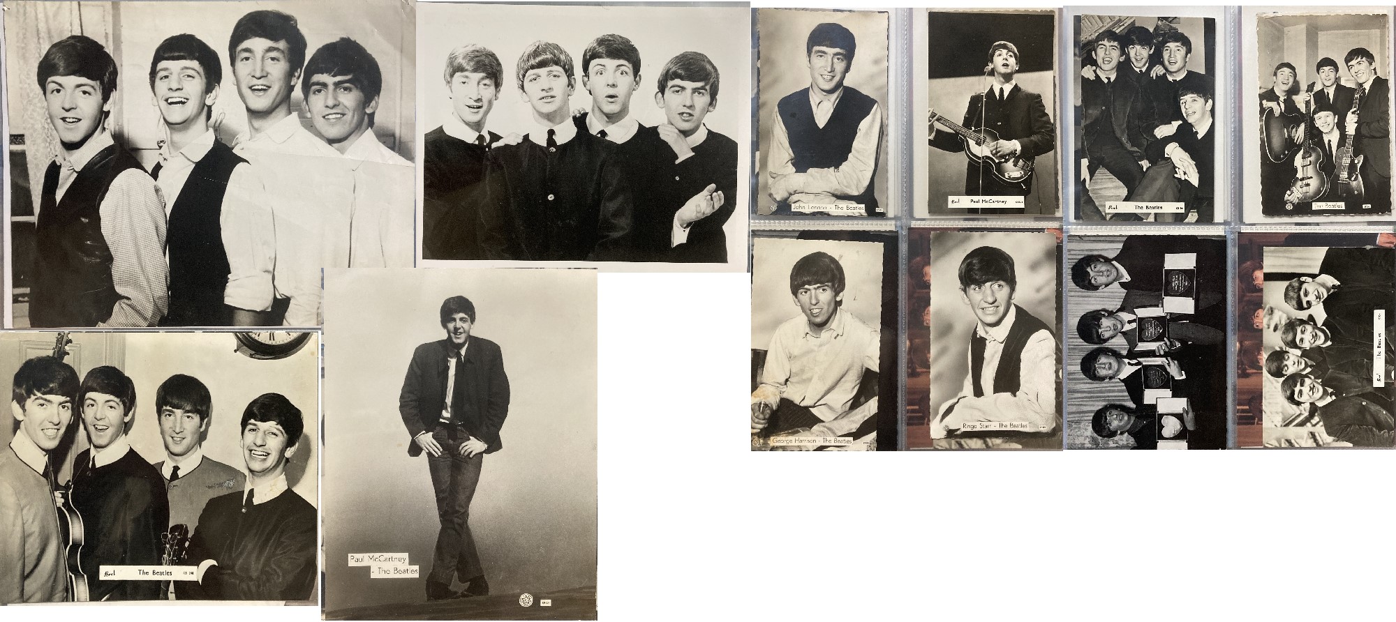 BEATLES POSTCARDS AND PROMOTIONAL EPHEMERA.