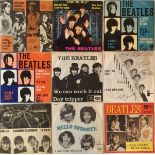 THE BEATLES - DANISH 7" COLLECTION. A superb collection of around 15 Danish pressed 7" singles.