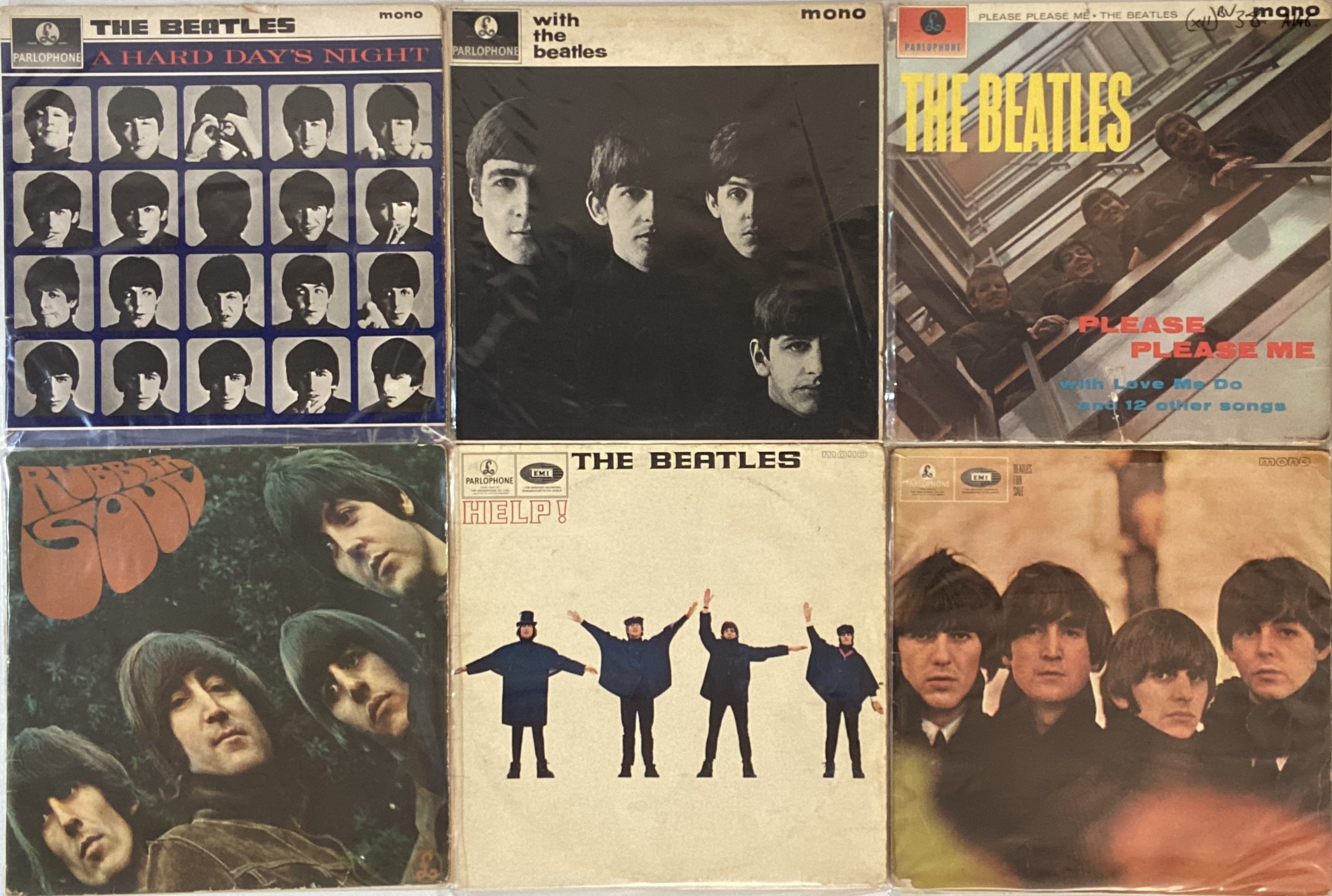 THE BEATLES - STUDIO LP COLLECTION (UK EARLY/ORIGINAL PRESSINGS).