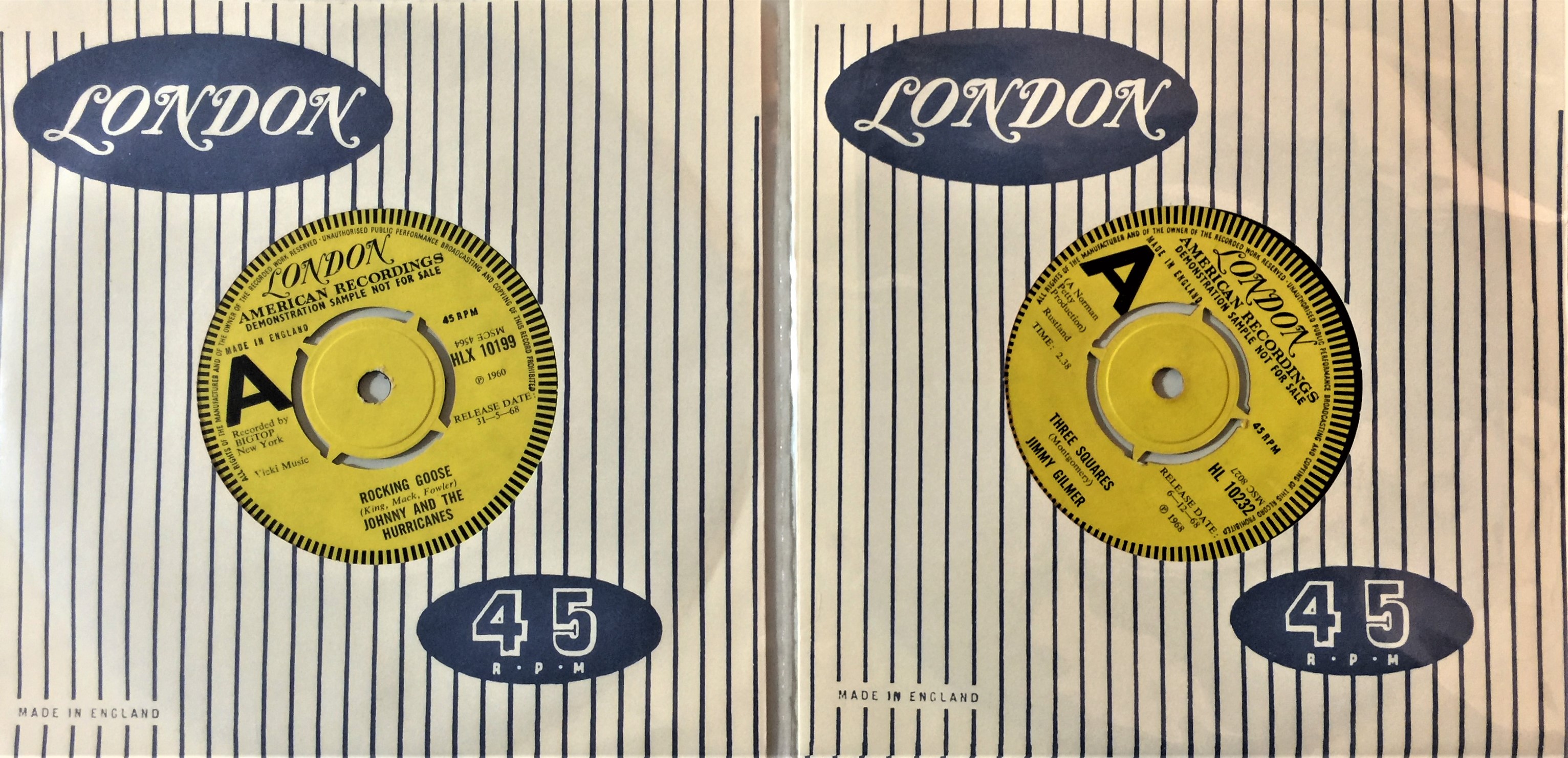 LONDON RECORDS 7" COLLECTION - 1968/69 DEMOS. - Image 2 of 2