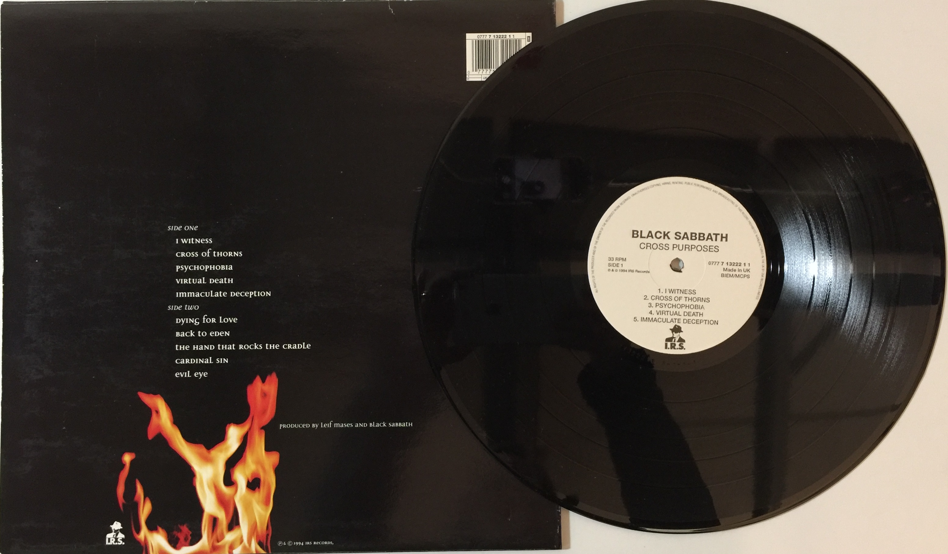 BLACK SABBATH - DEHUMANIZER & CROSS PURPOSES (ORIGINAL PRESSING LPs). - Image 3 of 3