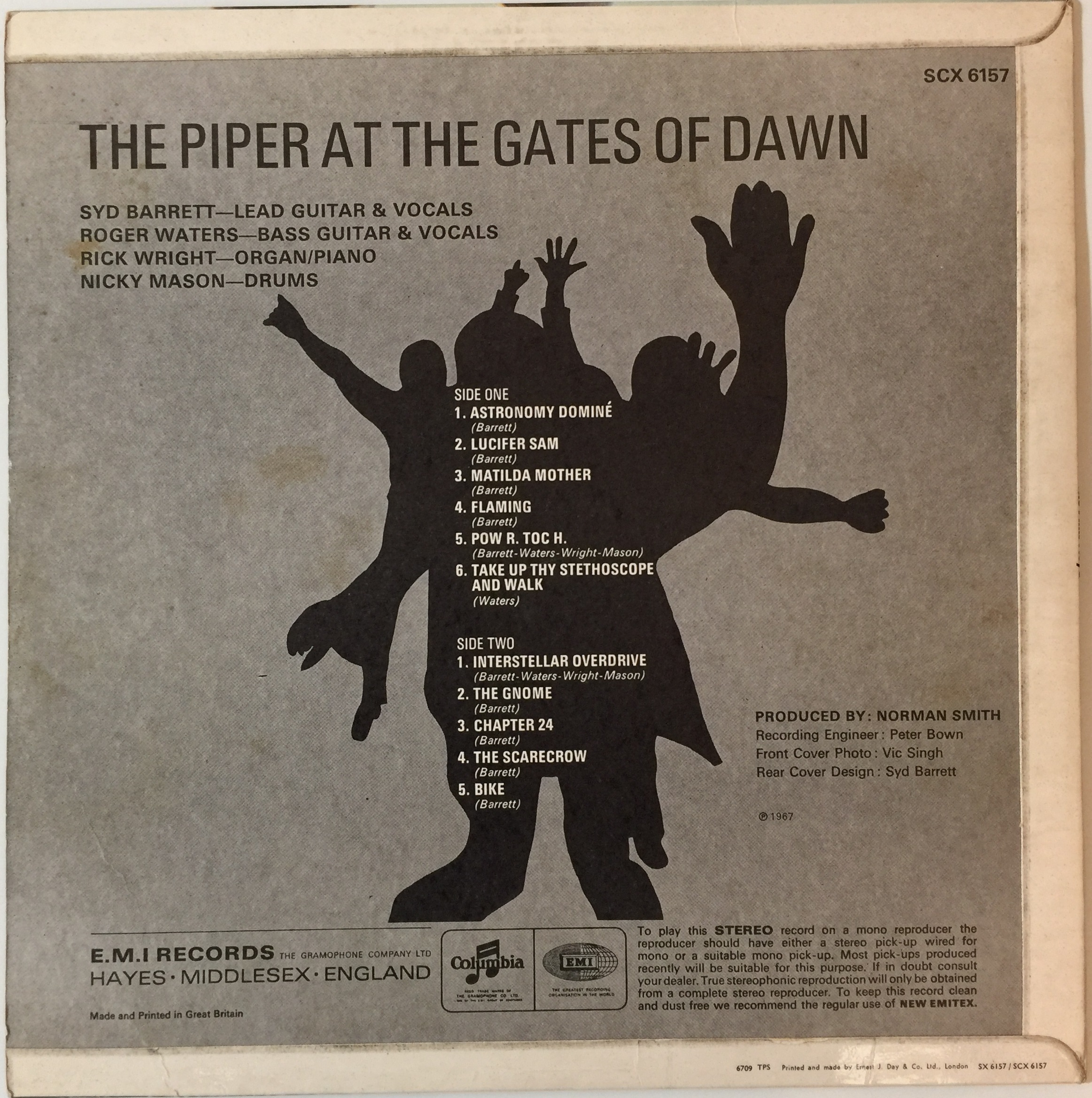 PINK FLOYD - THE PIPER AT THE GATES OF DAWN LP (ORIGINAL UK STEREO PRESSING - COLUMBIA SCX 6157). - Image 2 of 4