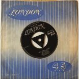 THE CLOVERS - HEY, DOLL BABY 7" (ORIGINAL UK LONDON RELEASE - 45-HL-E 8314).