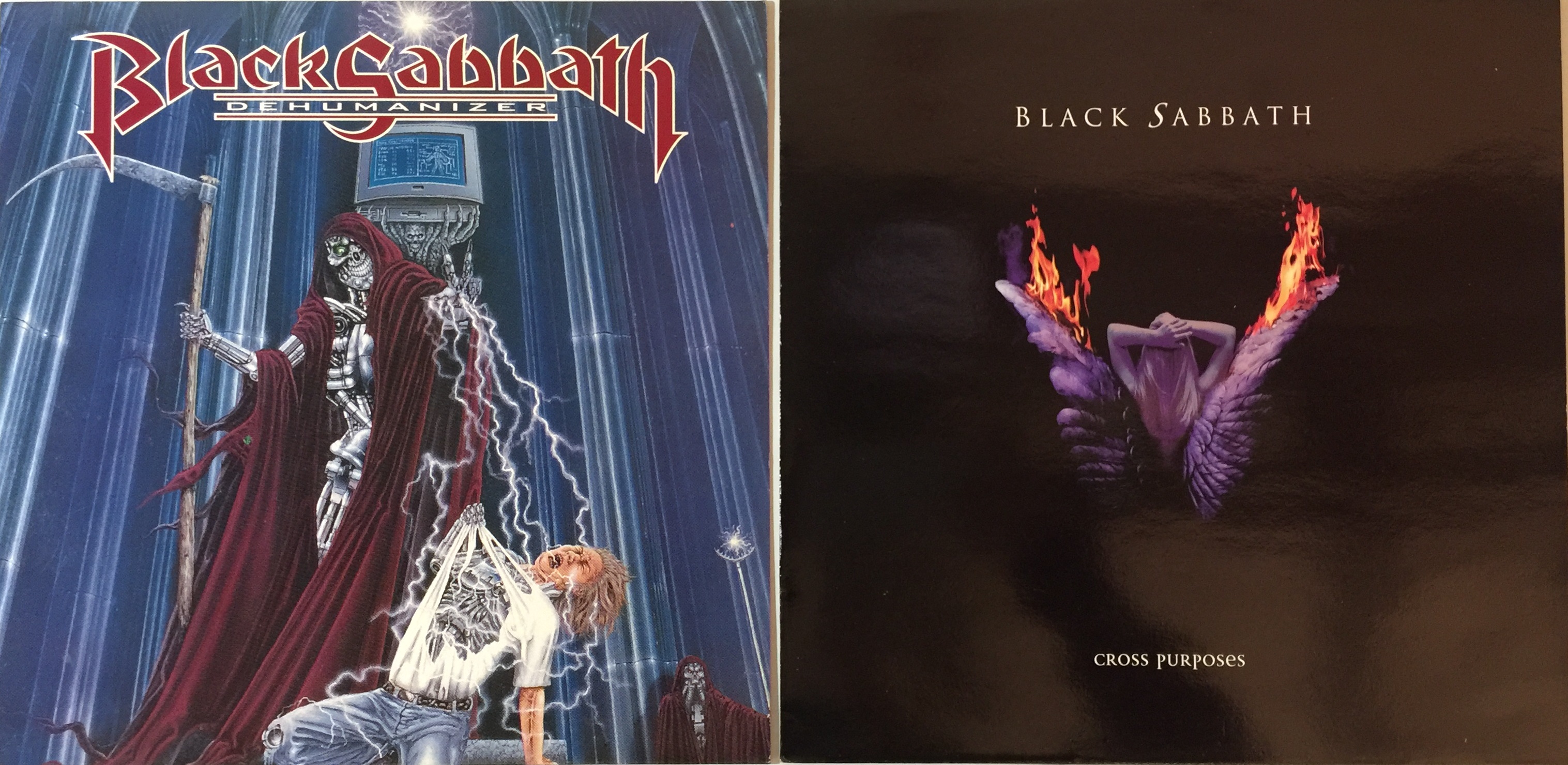 BLACK SABBATH - DEHUMANIZER & CROSS PURPOSES (ORIGINAL PRESSING LPs).