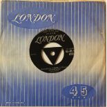 LARRY EVANS - CRAZY 'BOUT MY BABY C/W HENPECKED 7" (ORIGINAL UK LONDON RELEASE - 45-HL-U 8269).
