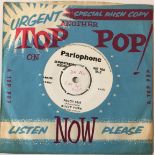 RUSTY YORK - PEGGY SUE C/W SHAKE 'EM UP BABY 7"(ORIGINAL UK DEMO - PARLOPHONE 45-R4398).