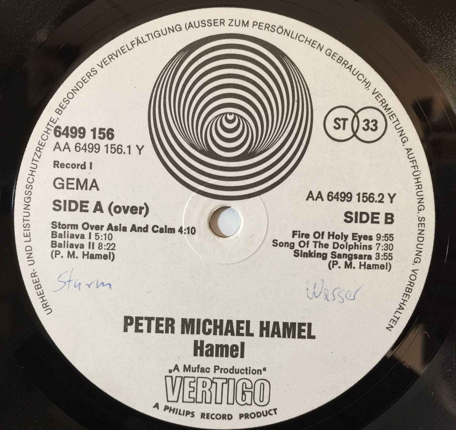 PETER MICHAEL HAMEL - HAMEL LP (6641 055) - Image 6 of 6
