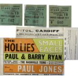 SMALL FACES CAPITOL CARDIFF 1966 HANDBILL AND TICKETS