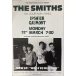 THE SMITHS ON TOUR WITH JAMES POSTER IPSWICH