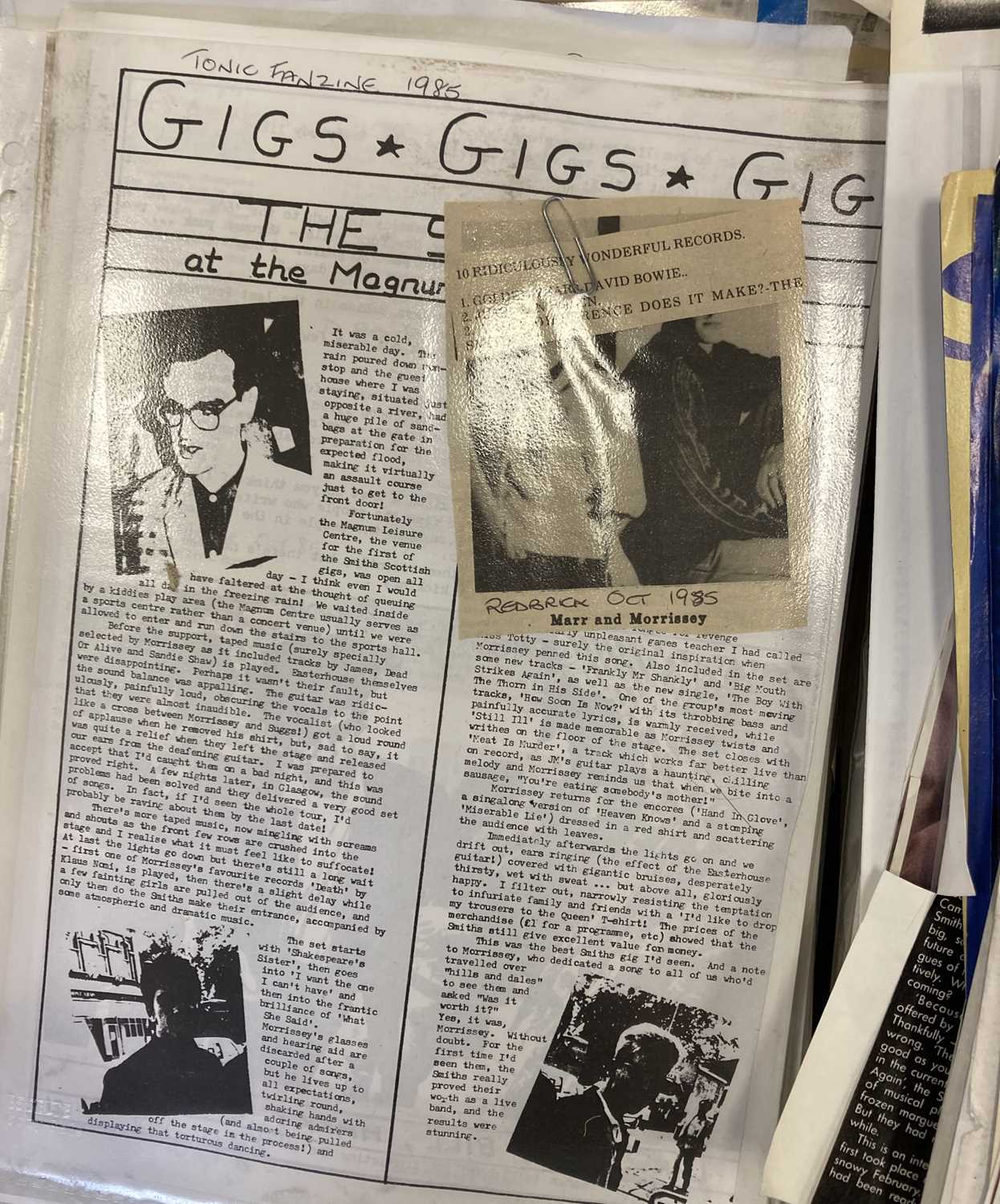 SMITHS PRESS CUTTINGS ARCHIVE - Image 8 of 16