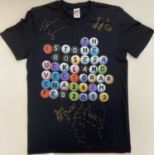 STONE ROSES NEW ZEALAND TOUR SIGNED SHIRT