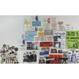 PUNK / POST PUNK TICKETS / BADGES AND MORE