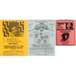 BOB MARLEY CONCERT POSTCARD/SOUL HANDBILLS