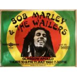 BOB MARLEY GLASGOW APOLLO 1980 POSTER