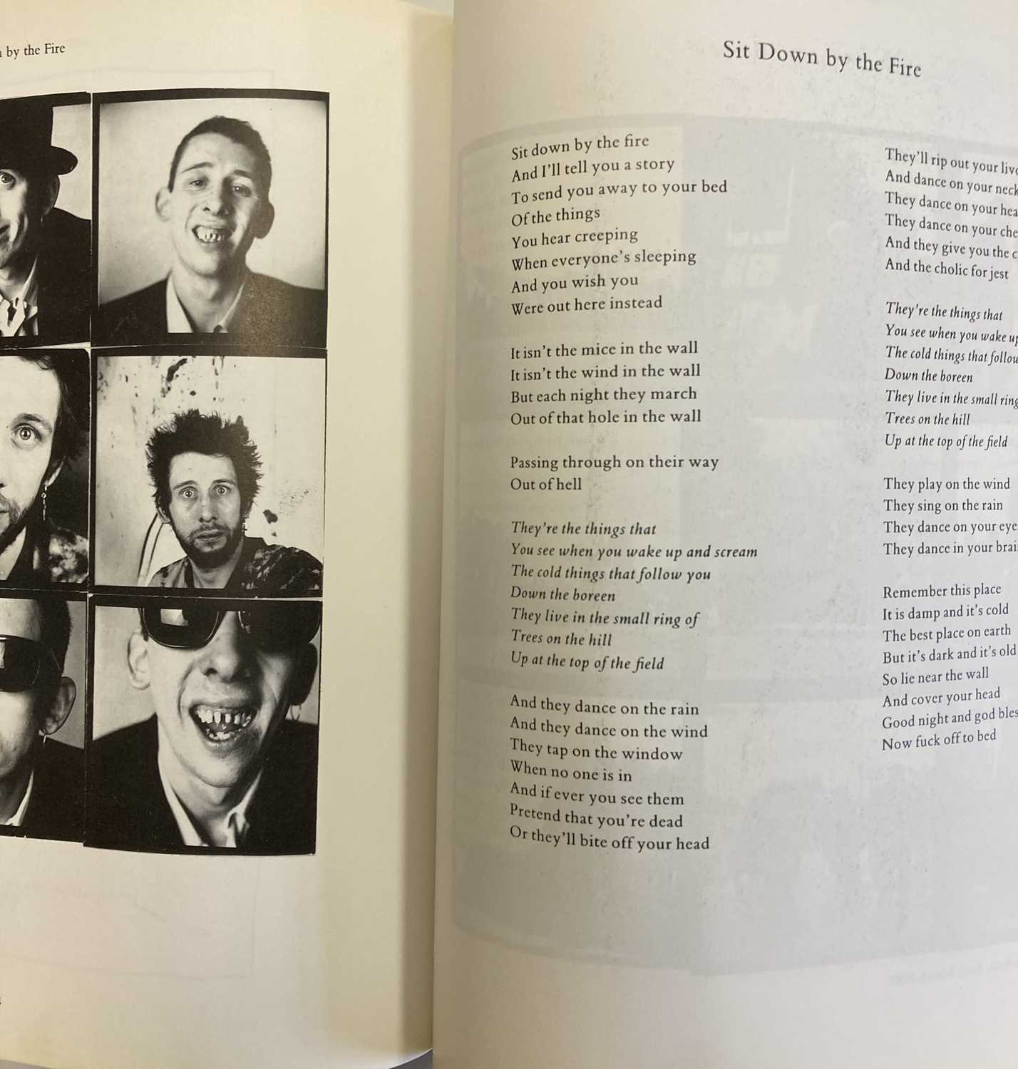 SHANE MACGOWAN POGUETRY RARE BOOK - Image 3 of 6