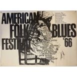 AMERICAN FOLK BLUES FESTIVAL 1966 POSTER