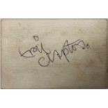 ERIC CLAPTON SIGNED BUSINESS CARD