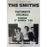 THE SMITHS ON TOUR WITH JAMES POSTER PORTSMOUTH