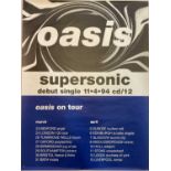OASIS SUPERSONIC LISTINGS POSTER