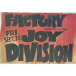 JOY DIVISION POSTER ORIGINAL