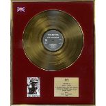 THE SMITHS - MEAT IS MURDER GOLD DISC AWARD