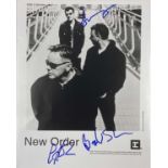 NEW ORDER SIGNED PHOTO