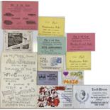 UK SOUL EPHEMERA - MEMBERSHIP CARDS ETC